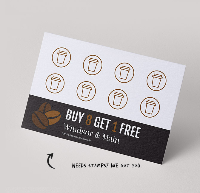 Loyalty cards - use business cards differently