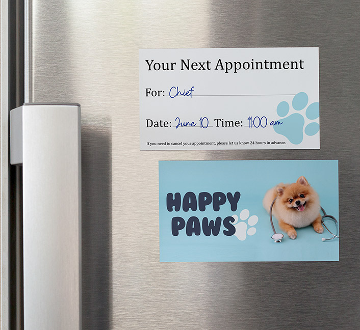 appointment card - use business cards differently