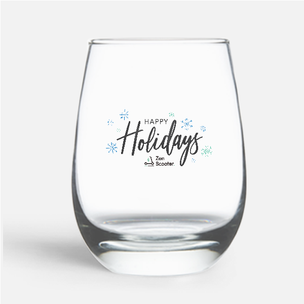 personalized holiday gifts - engraved wine glasses 