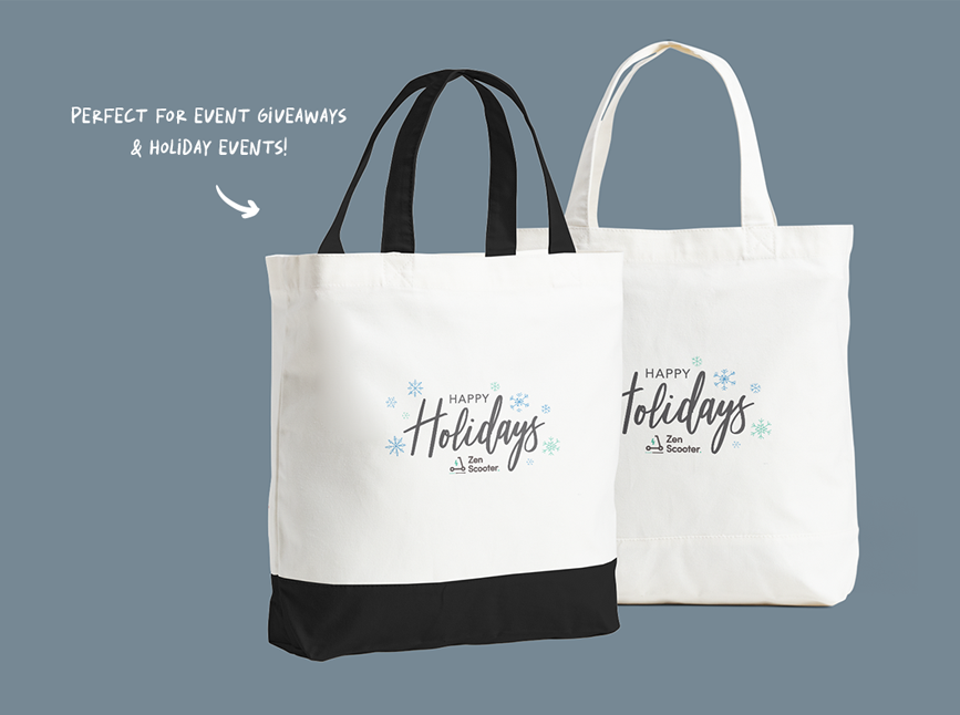 personalized holiday gifts - tote bags