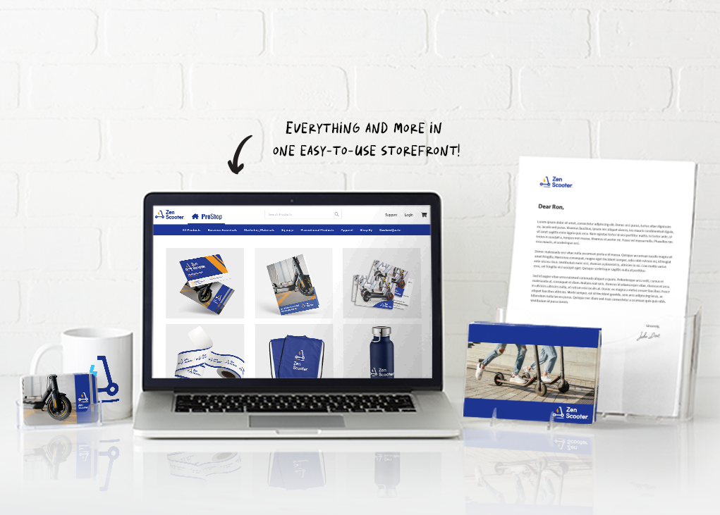 One easy-to-use ProShop for your company merch