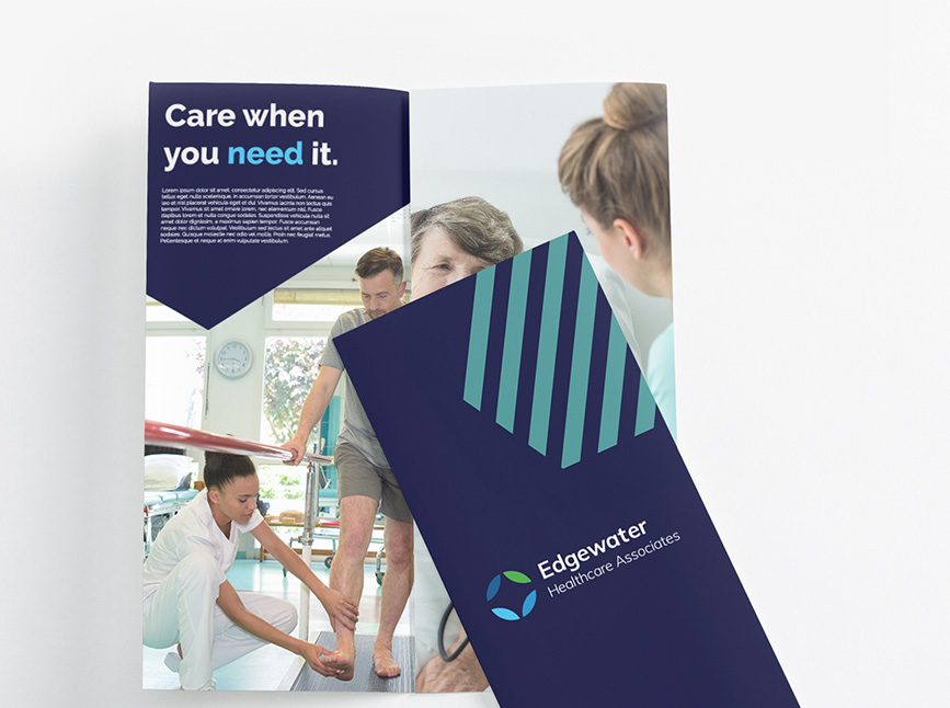 Hundreds of branded products for health & wellness like tri-fold brochures