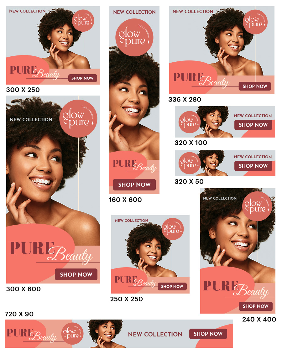 Examples of digital display advertising banners